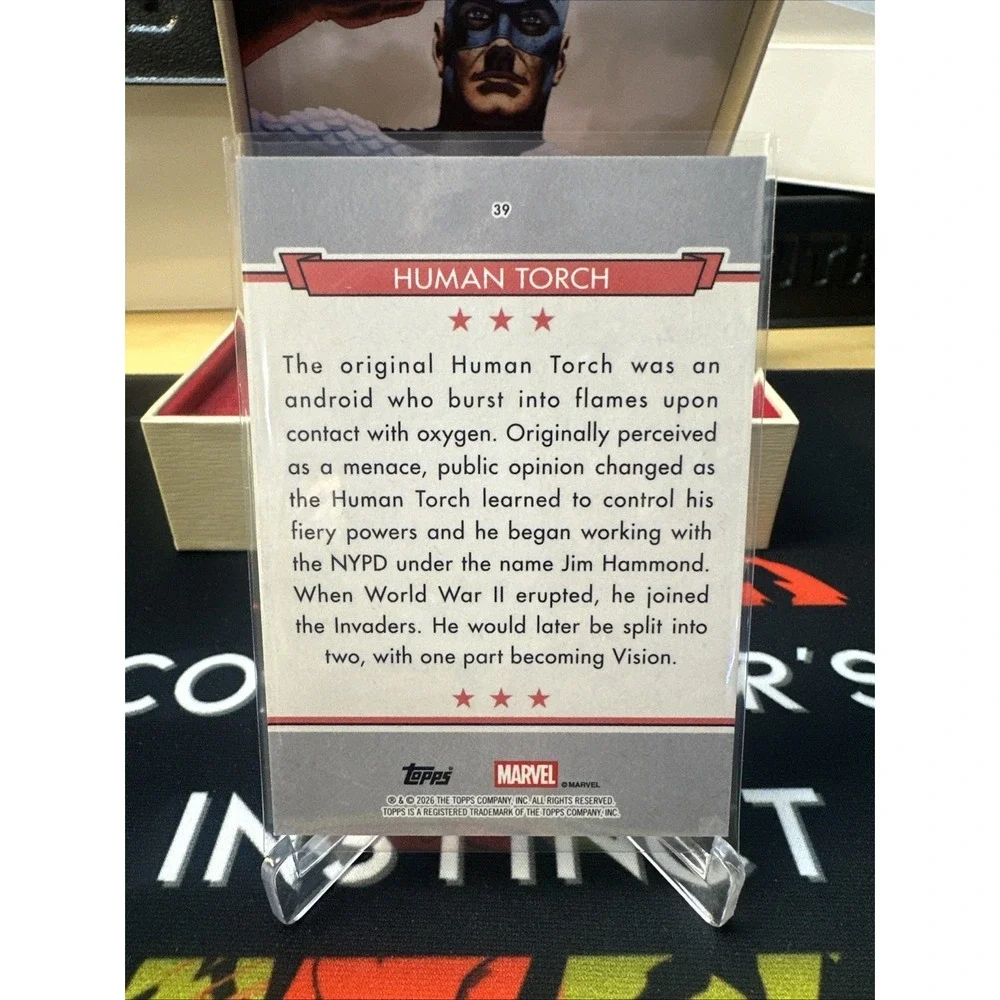 2026 Topps Marvel Brooklyn Collection Base #39 Human Torch